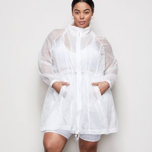 Good American White sheer sports jacket (size 4/5)